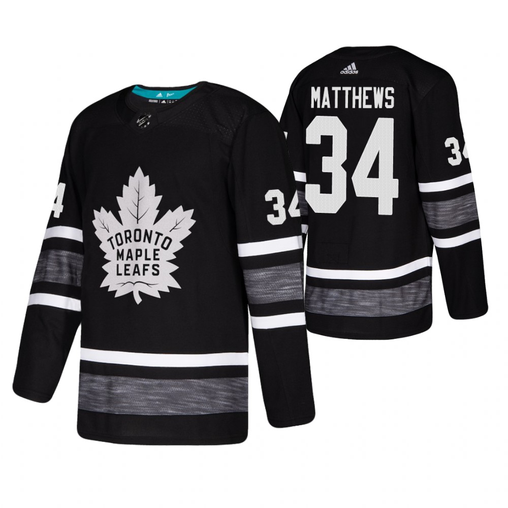 Men's Maple Leafs #34 Auston Matthews Black 2019 NHL All-Star Jersey