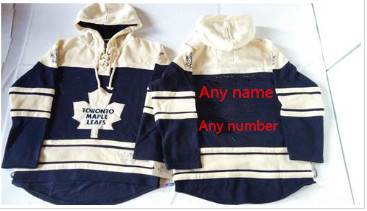 Men's Maple Leafs  Blue Sawyer Hooded Sweatshirt Stitched CustomizedNHL Jersey