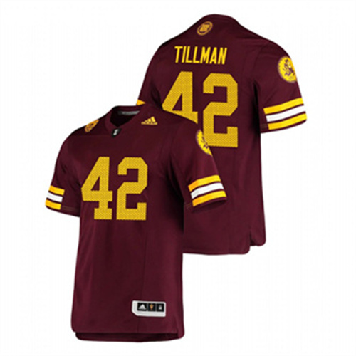 Men's Maroon Arizona State Sun Devils Pat Tillman Premier Football Jersey