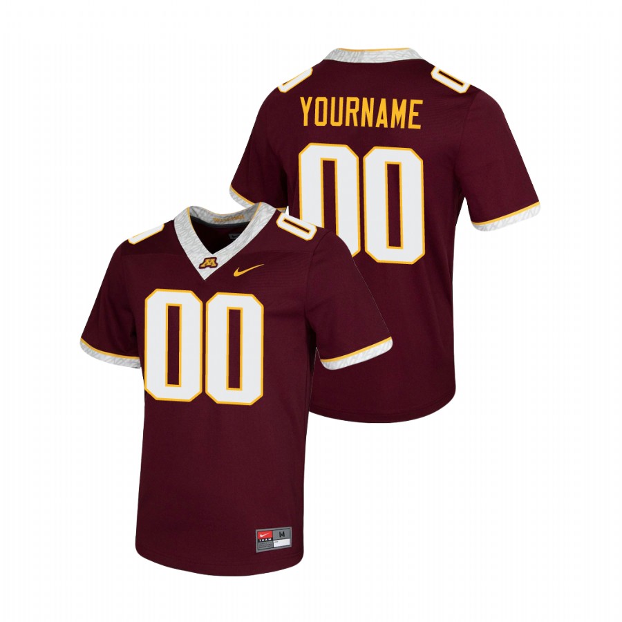 Men's Maroon Minnesota Golden Gophers Custom Untouchable Game Jersey
