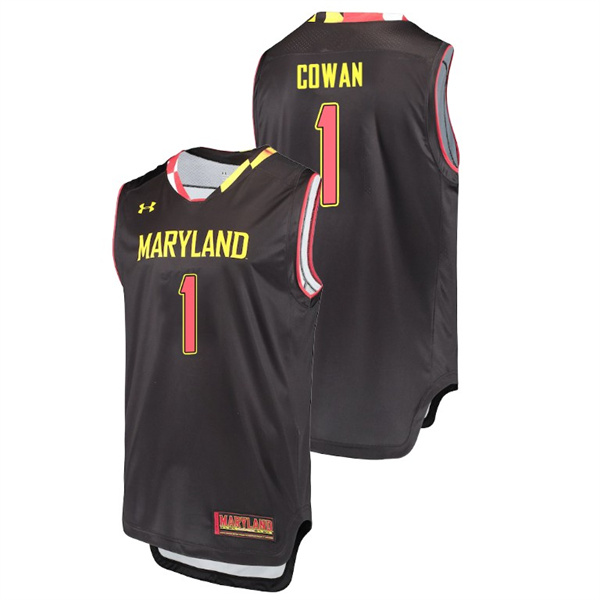 Men's Maryland Terrapins Black Anthony Cowan College Basketball Replica Jersey Men's Jersey Maryland Terrapins Black Anthony Cowan Basketball Replica Jersey
