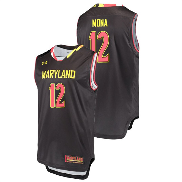 Men's Maryland Terrapins Black Reese Mona College Basketball Replica Jersey Men's Jersey Maryland Terrapins Black Reese Mona Basketball Replica Jersey