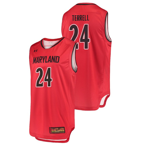 Men's Maryland Terrapins Red Andrew Terrell College Basketball Replica Jersey Men's Jersey Maryland Terrapins Red Andrew Terrell Basketball Replica Jersey