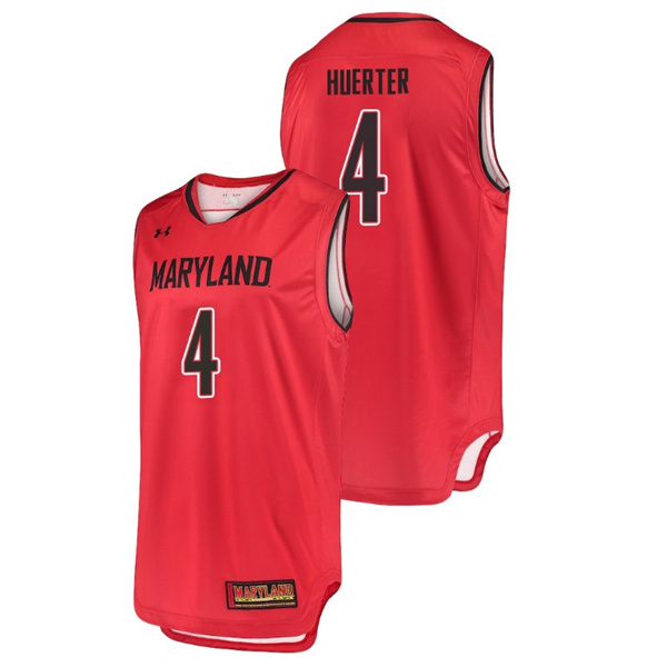 Men's Maryland Terrapins Red Kevin Huerter College Basketball Replica Jersey Men's Jersey Maryland Terrapins Red Kevin Huerter Basketball Replica Jersey