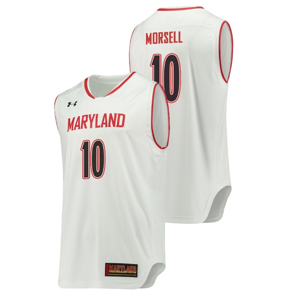 Men's Maryland Terrapins White Darryl Morsell College Basketball Replica Jersey Men's Jersey Maryland Terrapins White Darryl Morsell Basketball Replica Jersey