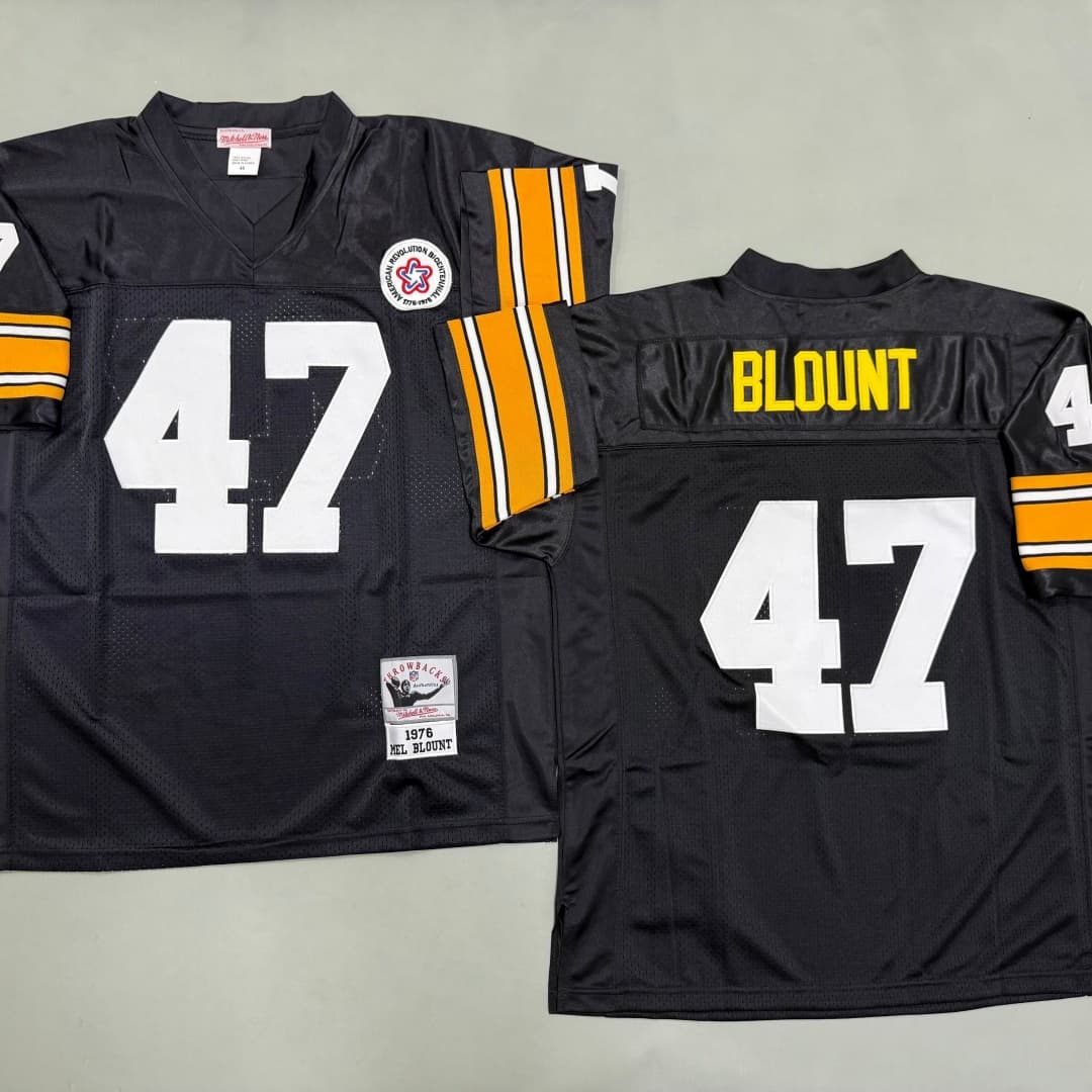 Men's Mel Blount Black Pittsburgh Steelers
