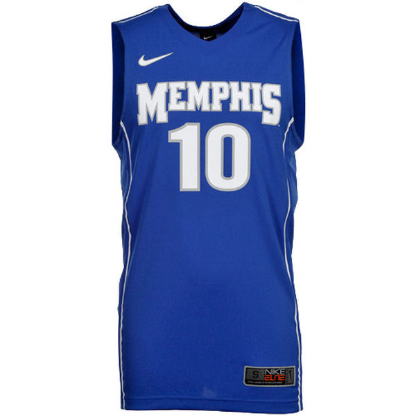 Men's Memphis Tigers #10 Royal Blue Basketball Jersey Men's Jersey Memphis Tigers #10 Royal Blue Basketball Jersey