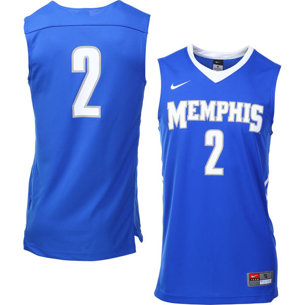 Men's Memphis Tigers #2 Royal Blue Basketball Jersey Men's Jersey Memphis Tigers #2 Royal Blue Basketball Jersey