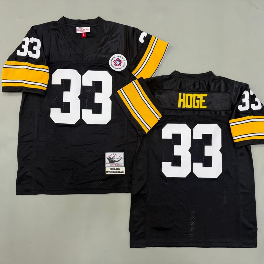 Men's Merril Hoge Black Pittsburgh Steelers