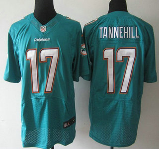 Men's Miami Dolphins #17 Ryan Tannehill 2013 Green Nike Elite Jersey