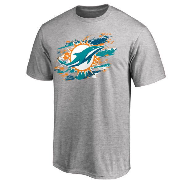 Men's Miami Dolphins NFL Pro Line True Color T-Shirt Heathered Gray