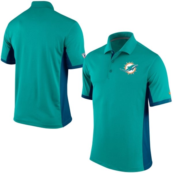 Men's Miami Dolphins Nike Aqua Team Issue Performance Polo