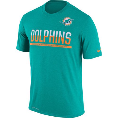 Men's Miami Dolphins Nike Practice Legend Performance T-Shirt Green