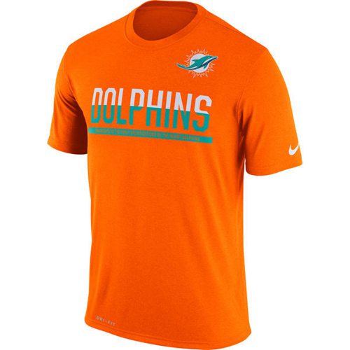 Men's Miami Dolphins Nike Practice Legend Performance T-Shirt Orange