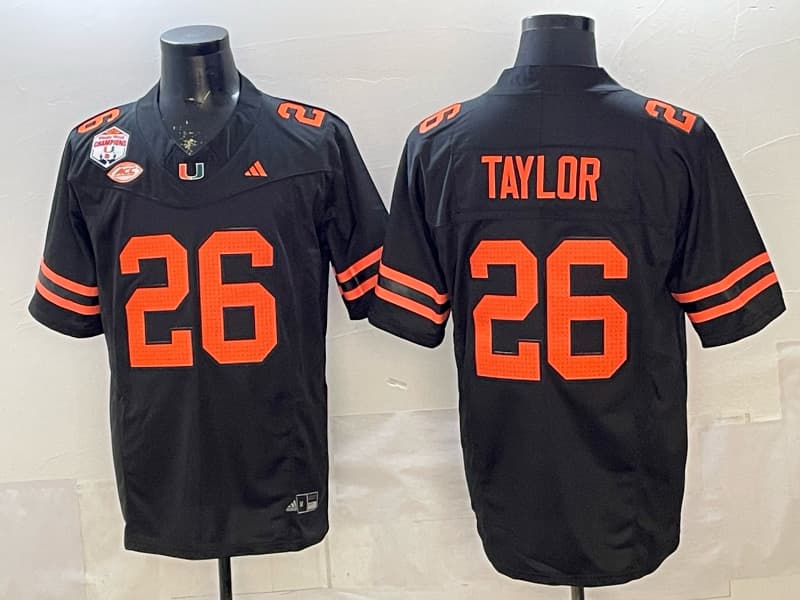 Men's Miami Hurricanes   Vapor Limited Jersey - All Stitched Sean Taylor #26