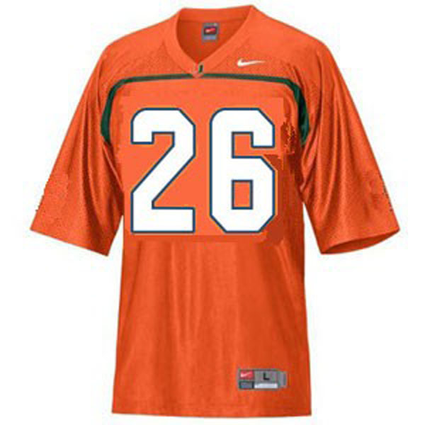 Men's Miami Hurricanes #26 Sean Taylor Orange Football Jersey Men's Jersey Miami Hurricanes #26 Sean Taylor Orange Football Jersey