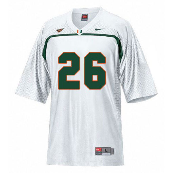 Men's Miami Hurricanes #26 Sean Taylor White Football Jersey Men's Jersey Miami Hurricanes #26 Sean Taylor White Football Jersey