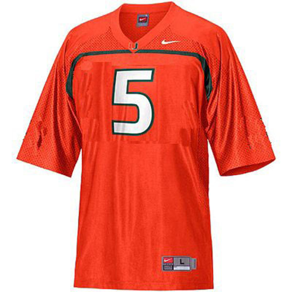 Men's Miami Hurricanes #5 Andre Johnson Orange Football Jersey Men's Jersey Miami Hurricanes #5 Andre Johnson Orange Football Jersey 