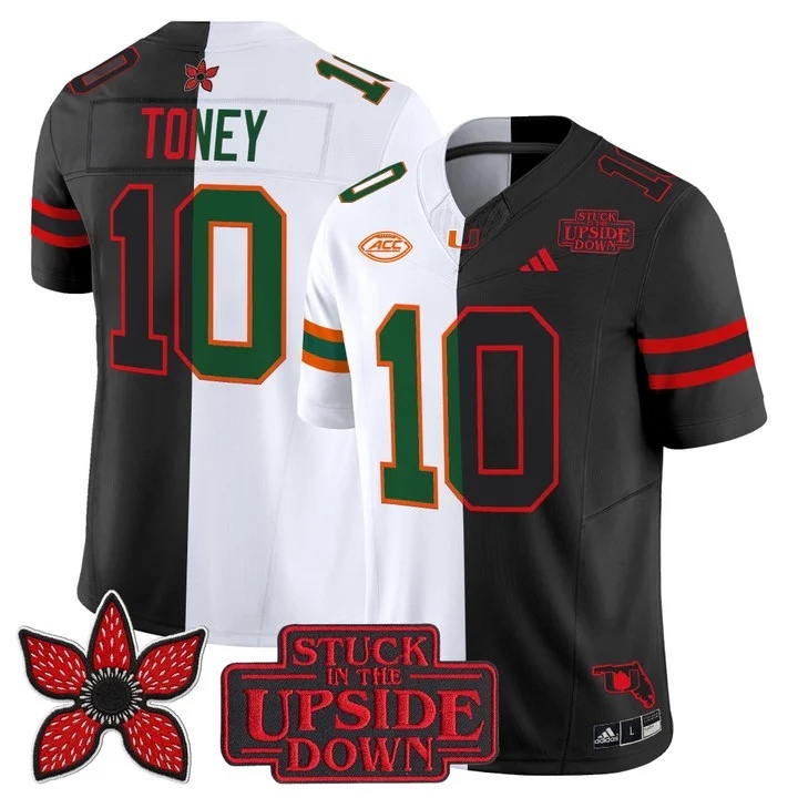 Men's Miami Hurricanes 'Upside Down Edition' Vapor Limited Jersey - All Stitched Malachi Tone   10