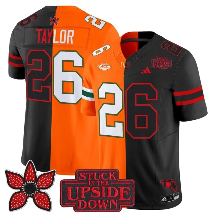 Men's Miami Hurricanes 'Upside Down Edition' Vapor Limited Jersey - All Stitched Sean Taylor 26