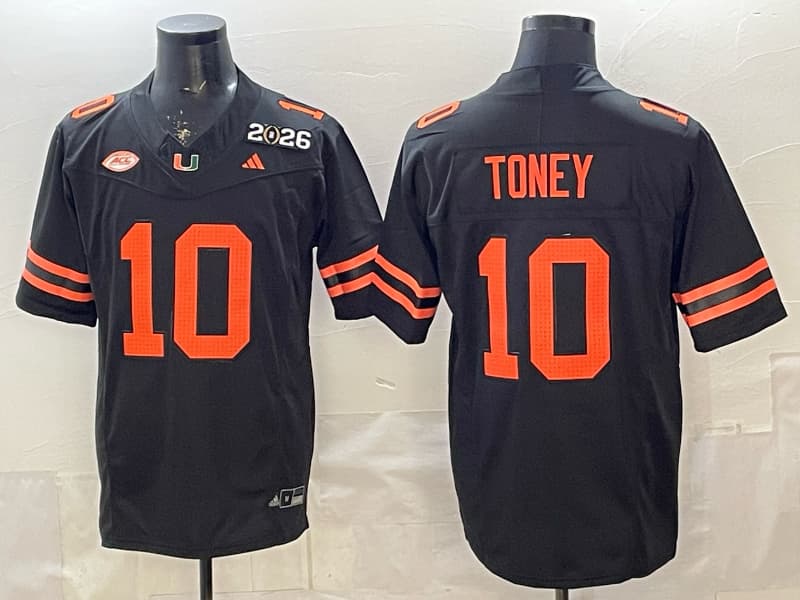 Men's Miami Hurricanes  Vapor Limited Jersey - All Stitched Malachi Toney    # 10