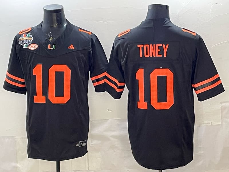 Men's Miami Hurricanes  Vapor Limited Jersey - All Stitched Malachi Toney  #10