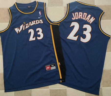 Men's Michael Jordan Blue Retro Classic Team Jersey