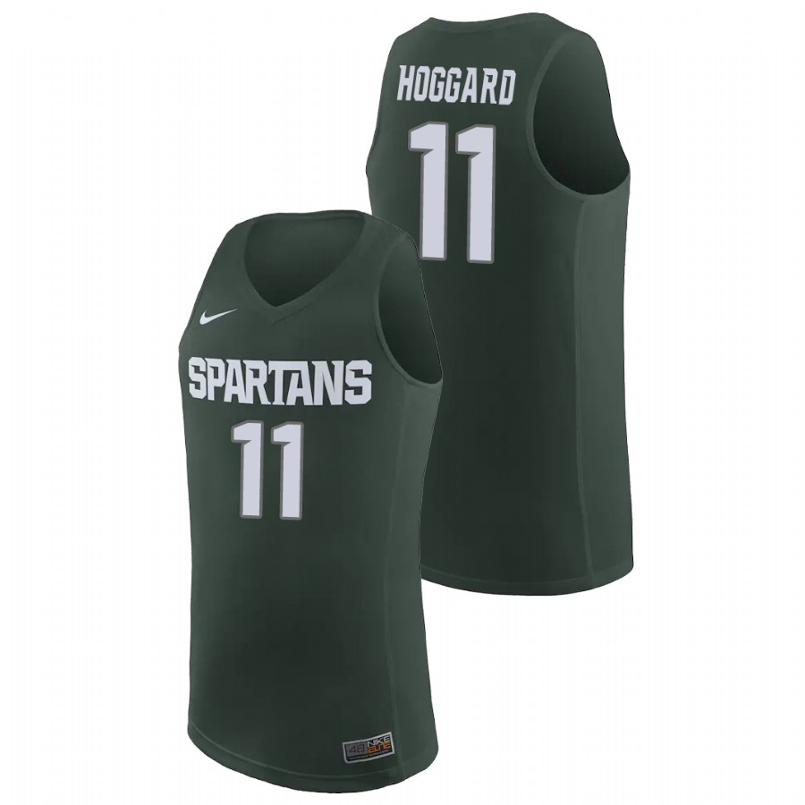 Men's Michigan State Spartans A.J. Hoggard Basketball Jersey 