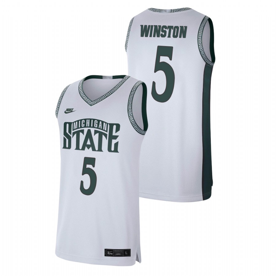 Men's Michigan State Spartans Cassius Winston Retro Basketball Limited Jersey