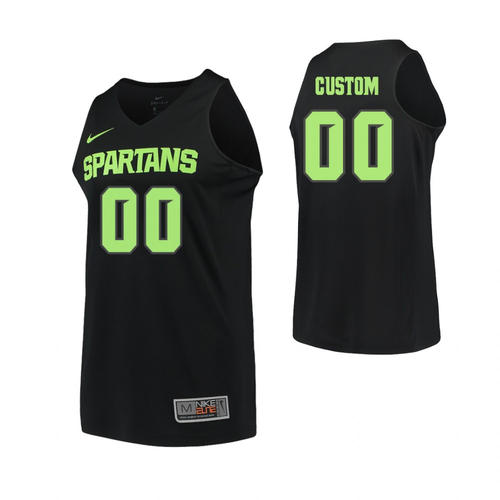 Men's Michigan State Spartans Custom 2019 Black Limited College Basketball Jersey