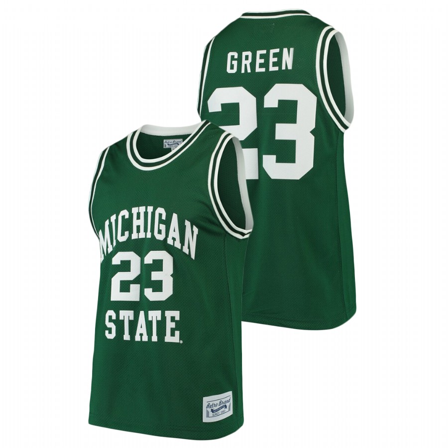 Men's Michigan State Spartans Draymond Green Alumni Limited College Basketball Jersey Green 