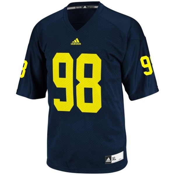 Men's Michigan Wolverines #98 Devin Gardner Blue Football Jersey