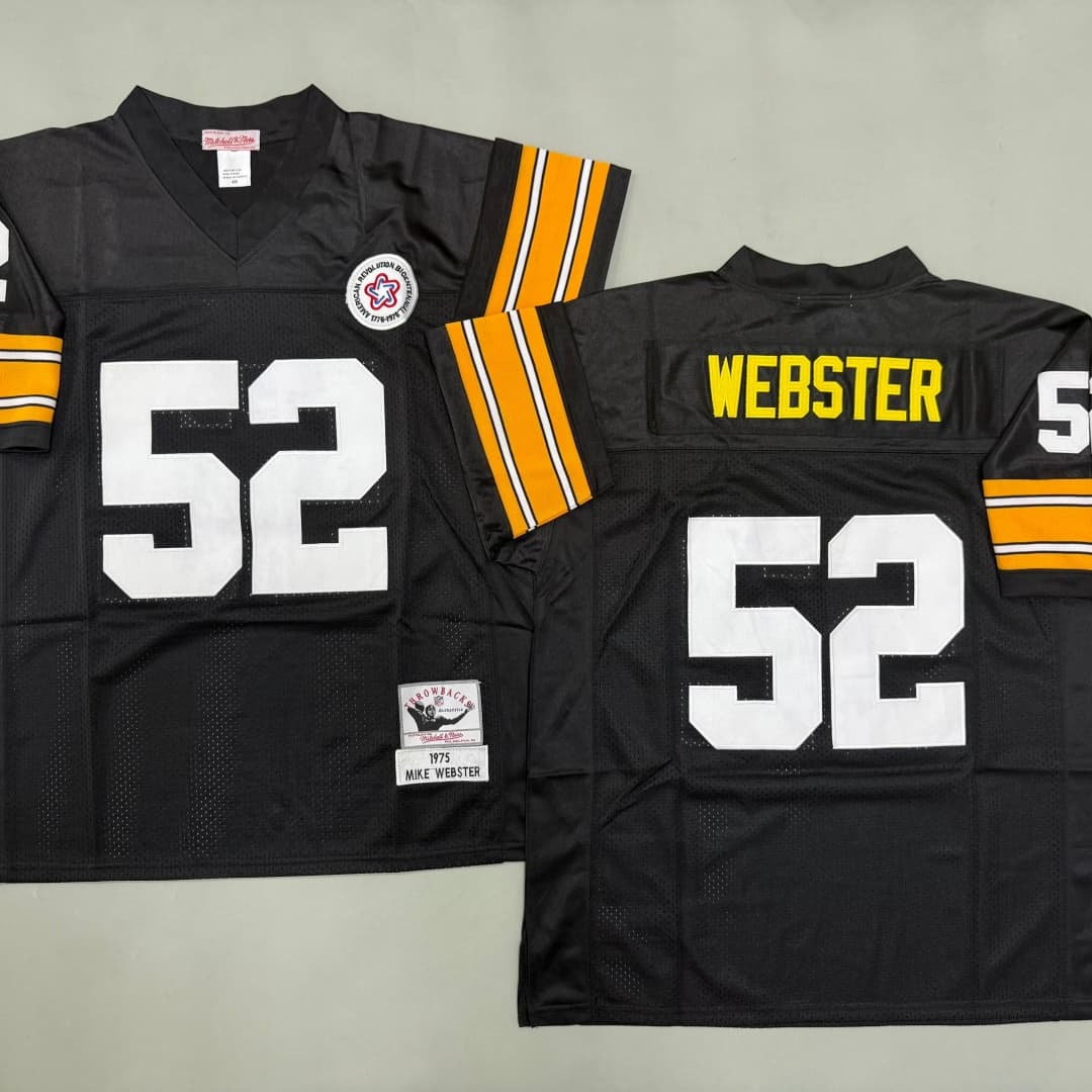 Men's Mike Webster Black Pittsburgh Steelers