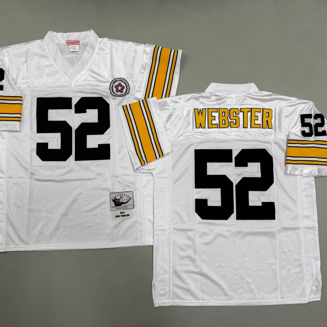 Men's Mike Webster White Pittsburgh Steelers