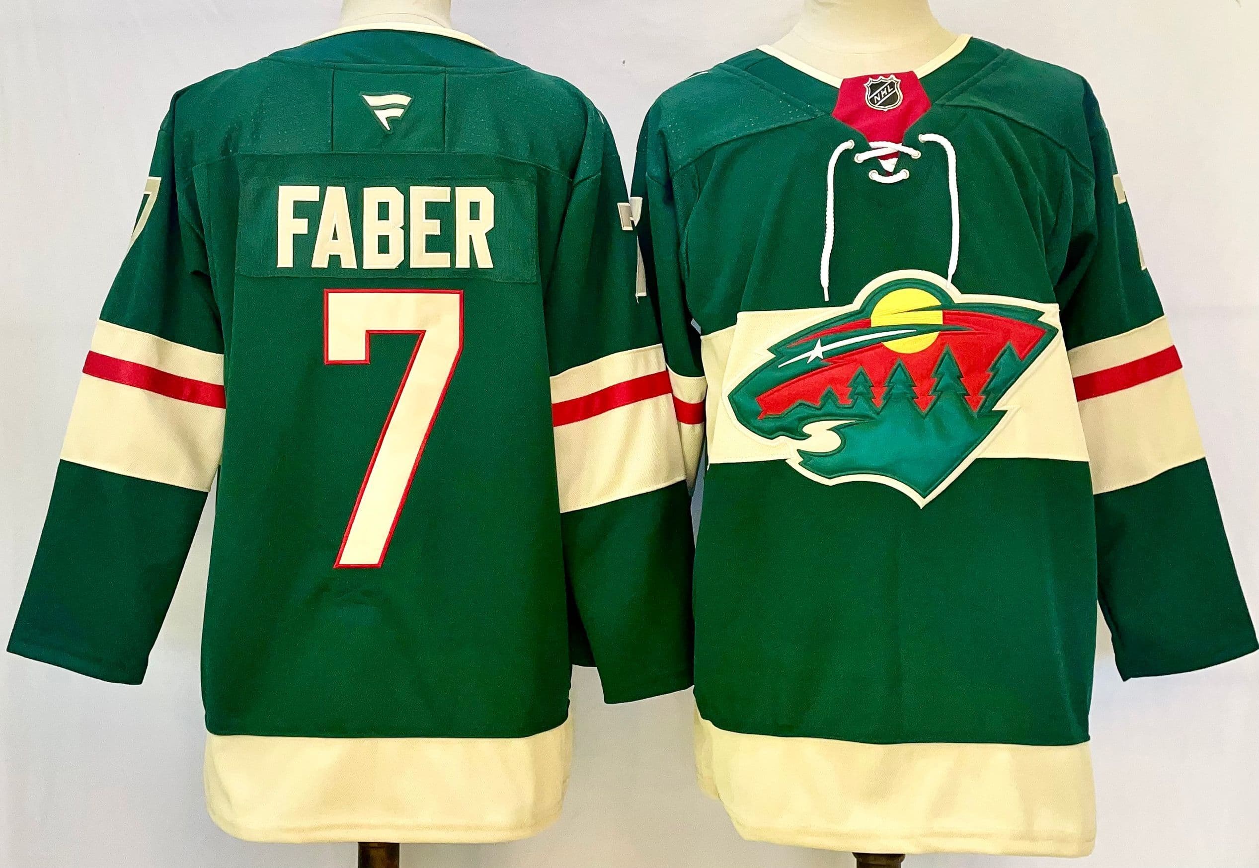 Men's Minnesota  Wild   Jersey - All Stitched Brock Faber 7