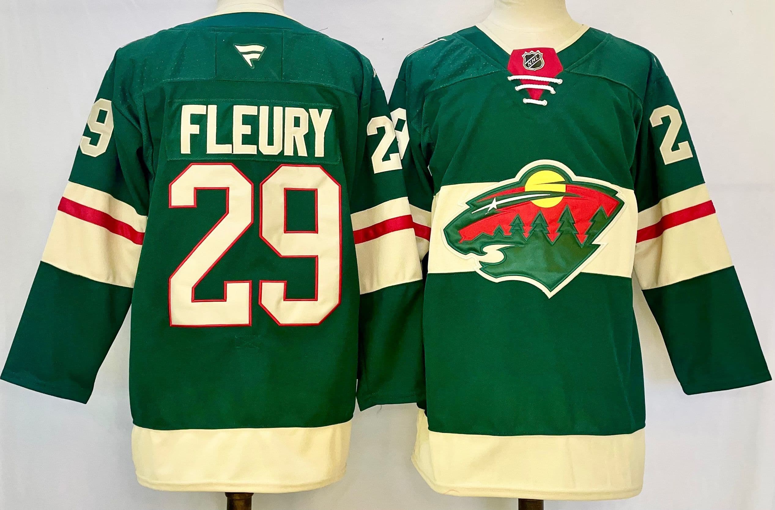 Men's Minnesota  Wild  Jersey -  All Stitched Andre Fleury 29