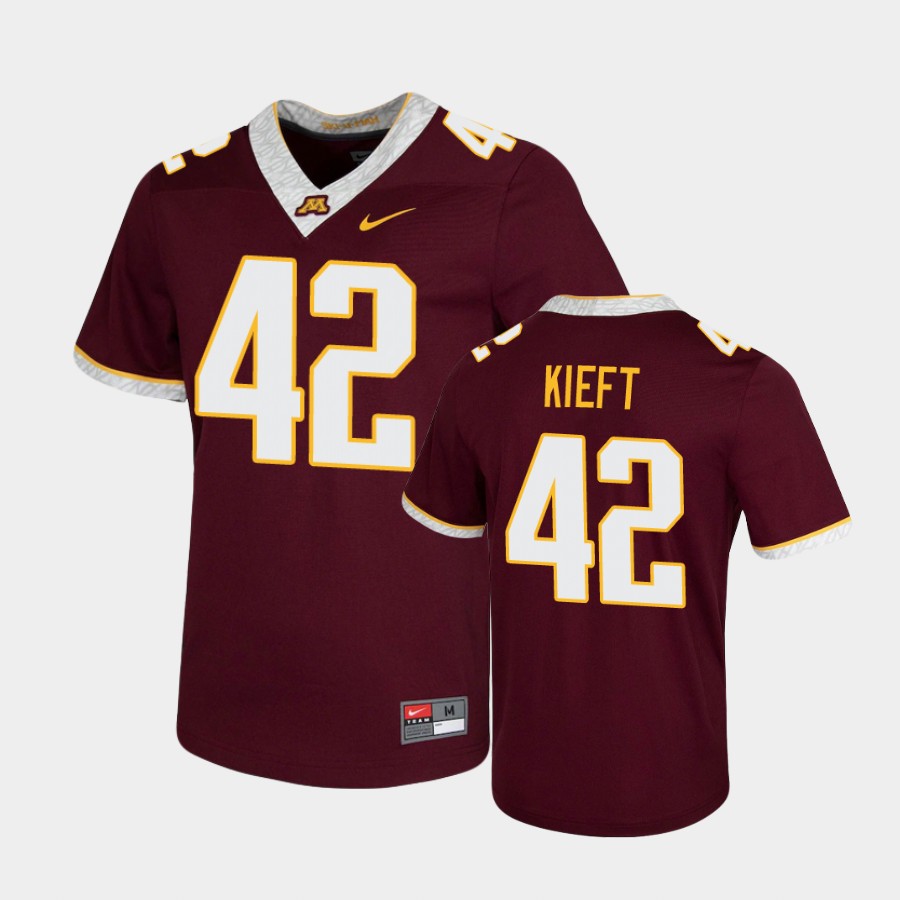 Men's Minnesota Golden Gophers #42 Ko Kieft 2020 Maroon White Nike Untouchable Game Football Jers