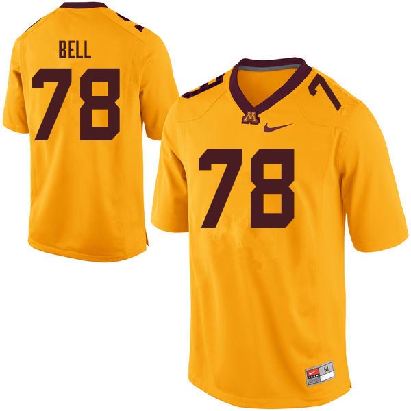 Men's Minnesota Golden Gophers #78 Bobby Bell Minnesota Nike Gold College Football Jersey