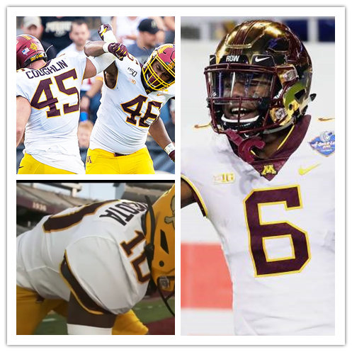 Men's Minnesota Golden Gophers Custom 2020 White Nike NCAA College Football Jersey