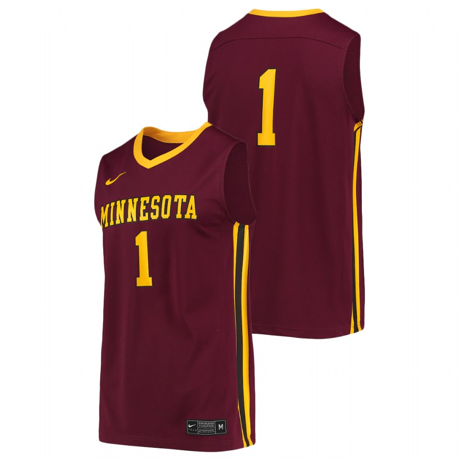 Men's Minnesota Golden Gophers Maroon College Basketball Replica Jersey