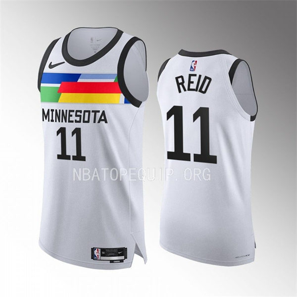 Men's Minnesota Timberwolves #11 Naz Reid White 2022-23 City Edition Jersey