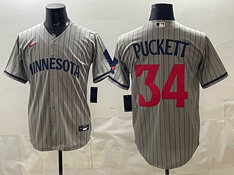 Men's Minnesota Twins 34 PUCKETT