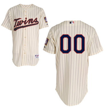 Men's Minnesota Twins Authentic Personalized Alternate Home 3 White MLB Jersey