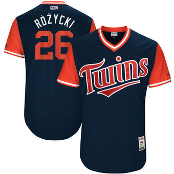 Men's Minnesota Twins Max Kepler Ro?zycki Majestic Navy 2017 Players Weekend Authentic Jersey