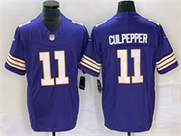 Men's Minnesota Vikings #11 Daunte Culpepper Purple 2023 FUSE Vapor Limited Throwback Stitched Jersey