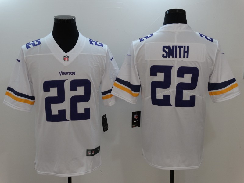 Men's Minnesota Vikings #22 Harrison Smith Nike White Vapor Untouchable Limited Jersey