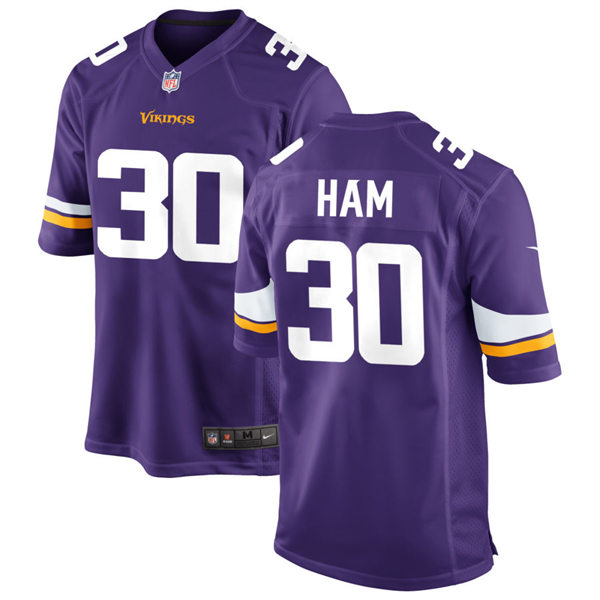 Men's Minnesota Vikings #30 C.J. Ham Nike Purple Vapor Untouchable Limited Jerse