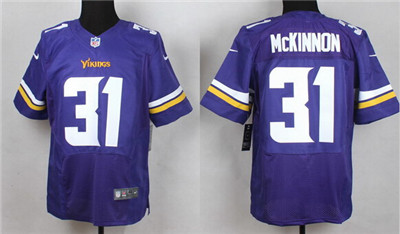 Men's Minnesota Vikings #31 Jerick McKinnon 2013 Nike Purple Elite Jersey