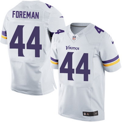 Men's Minnesota Vikings #44 Chuck Foreman White Road Elite Jersey