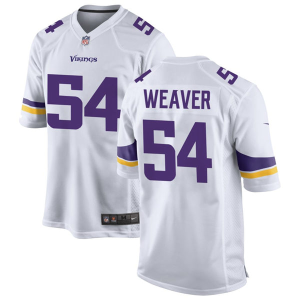Men's Minnesota Vikings #54 Curtis Weaver Nike White Vapor Untouchable Limited Palyer Jersey